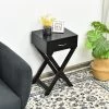 Tangkula Modern Versatile Nightstand X-shape Wooden End Table With Drawer Accent Side Table For Bedroom Black/White 1 Tangkula Modern Versatile Nightstand X-shape Wooden End Table With Drawer Accent Side Table For Bedroom Black/White -Tangkula GUEST 3c926828 9599 4d1d 8ab0 0bab5986e4e7
