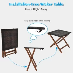 Tangkula 3PCS Chaise Lounge Set 4-Level Folding Chaise Lounge Adjustable Outdoor Beach With Wicker Side Table 18 Tangkula 3PCS Chaise Lounge Set 4-Level Folding Chaise Lounge Adjustable Outdoor Beach With Wicker Side Table -Tangkula GUEST 3d462533 8471 4788 9d13 3ae9e3e82ad1