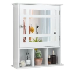 Tangkula Mirrored Medicine Cabinet Bathroom Wall Mounted Storage W/Adjustable Shelf -Tangkula GUEST 3e4b3a3e 102e 42c6 a762 df9001dc67bb