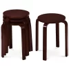 Tangkula Set Of 4 Stacking Bentwood Stool Round Dining Chair Backless Bar Stool 2 Tangkula Set Of 4 Stacking Bentwood Stool Round Dining Chair Backless Bar Stool -Tangkula GUEST 3ed04b9e 340f 40b4 b829 10ced53beab5