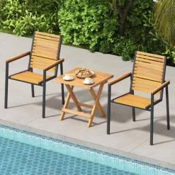 Tangkula Outdoor Folding Side Table Acacia Wood End Table Square Patio Bistro Table 12 Tangkula Outdoor Folding Side Table Acacia Wood End Table Square Patio Bistro Table -Tangkula GUEST 4004cb75 c9ae 4be0 8dc5 15fa7fa2eba4
