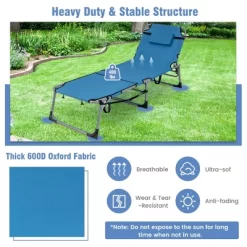 Tangkula Folding Chaise Lounge Chair Sunbathing Recliner W/ Face Hole & Removable Pillow 20 Tangkula Folding Chaise Lounge Chair Sunbathing Recliner W/ Face Hole & Removable Pillow -Tangkula GUEST 414c8b18 7b9c 40a8 bc4a 6eac6eca3c92