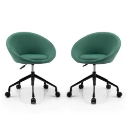 Tangkula Set Of 2 Swivel Home Office Chair Adjustable Accent Chair W/ Flexible Casters 24 Tangkula Set Of 2 Swivel Home Office Chair Adjustable Accent Chair W/ Flexible Casters -Tangkula GUEST 42b24733 cc06 47f3 bb6a f68e74355a35