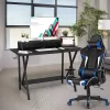 Tangkula Gaming Desk& Massage Gaming Chair Set Gamer Workstation With Headphone Hook -Tangkula GUEST 44d50de3 718a 40d4 b4d8 8ed62b6febce