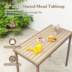 Tangkula 3 Pieces Patio Bar Table Set Outdoor Bar Height Table & 2 Armless Chairs 17 Tangkula 3 Pieces Patio Bar Table Set Outdoor Bar Height Table & 2 Armless Chairs -Tangkula GUEST 4516629f 91aa 4358 ba1e 48772df46f71