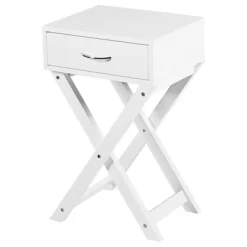Tangkula Modern Versatile Nightstand X-shape Wooden End Table With Drawer Accent Side Table For Bedroom Black/White 23 Tangkula Modern Versatile Nightstand X-shape Wooden End Table With Drawer Accent Side Table For Bedroom Black/White -Tangkula GUEST 46613c6a 5783 4f7a 832c 9042e17770cc