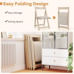 Tangkula Upholstered Dining Chair Set Of 4 W/ Curved Backrest Rubber Wood Frame 17 Tangkula Upholstered Dining Chair Set Of 4 W/ Curved Backrest Rubber Wood Frame -Tangkula GUEST 479b6109 67f6 488c 9d76 5f2c291d56aa