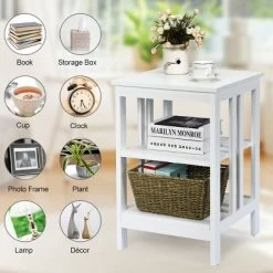 Tangkula 3-tier Side Table Nightstand Sofa End Table Storage Display Shelf 19 Tangkula 3-tier Side Table Nightstand Sofa End Table Storage Display Shelf -Tangkula GUEST 497a74c3 ab3d 416c 99e9 3f8d400347c0