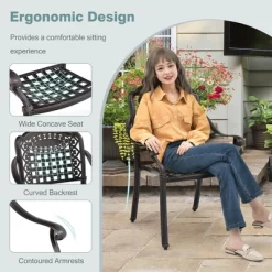 Tangkula 4 Pieces Cast Aluminum Patio Chair Bistro Dining Chair Outdoor Cast Aluminum Chair 15 Tangkula 4 Pieces Cast Aluminum Patio Chair Bistro Dining Chair Outdoor Cast Aluminum Chair -Tangkula GUEST 49be29f1 b08c 4dbe a088 eb6dd9cee458