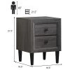 Tangkula 2PCS 2 Drawers Nightstand Bedside End Table Storage Display Bedroom 2 Tangkula 2PCS 2 Drawers Nightstand Bedside End Table Storage Display Bedroom -Tangkula GUEST 4a182f58 9e20 4841 83f6 d25979b7a590