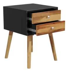 Tangkula Wooden Nightstand With 2 Storage Drawers Accent End Side Table For Bedroom&Living Room 15 Tangkula Wooden Nightstand With 2 Storage Drawers Accent End Side Table For Bedroom&Living Room -Tangkula GUEST 4a470ce4 ed24 4659 bd7a b9159c2ed1af