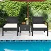 Tangkula 3PCS Rattan Patio Conversation Set Outdoor Furniture Set W/ Storage Table 2 Tangkula 3PCS Rattan Patio Conversation Set Outdoor Furniture Set W/ Storage Table -Tangkula GUEST 4b36e6b0 4d91 4093 9575 558103eccd94