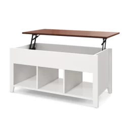 Tangkula Height Adjustable Wood Table Coffee Desk Teapoy Hidden Compartment -Tangkula GUEST 4e817604 cd78 42a1 a55d 17b80295bbe4