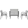 Tangkula 4PCS Chairs Set Coffee Table Patio Garden Modern Furniture Brand New -Tangkula GUEST 4eaf47e1 dbe5 465b 9f86 723a72ccf03f