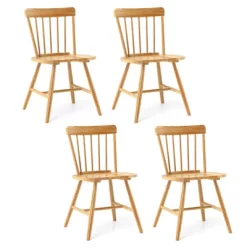 Tangkula Dining Chairs Set Of 4 Farmhouse Kitchen Chair W/ Rubber Wood Frame Wide Seat 23 Tangkula Dining Chairs Set Of 4 Farmhouse Kitchen Chair W/ Rubber Wood Frame Wide Seat -Tangkula GUEST 4f709fbc bd29 4fad 8b71 08f12996e9d3