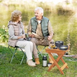 Tangkula Outdoor Folding Side Table Hardwood Patio Bistro Table W/ Slatted Tabletop & X-shaped Legs 12 Tangkula Outdoor Folding Side Table Hardwood Patio Bistro Table W/ Slatted Tabletop & X-shaped Legs -Tangkula GUEST 4f8a6723 3da7 49f3 9c3a db4ab0cbc35f