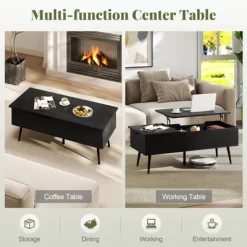 Tangkula Lift Top Coffee Table W/ Split Top & 2 Hidden Compartments Tapered Metal Legs 15 Tangkula Lift Top Coffee Table W/ Split Top & 2 Hidden Compartments Tapered Metal Legs -Tangkula GUEST 50ef6fd5 c4f7 4f77 a785 79ae3c75898c