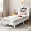 Tangkula Twin Size Bed Frame Wooden Platform Bed Kids Bed Frame W/ Bookcase Headboard 2 Tangkula Twin Size Bed Frame Wooden Platform Bed Kids Bed Frame W/ Bookcase Headboard -Tangkula GUEST 530cddd1 9ccd 4c8e 9ffd 024970429974