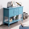 Tangkula Wooden Sideboard Buffet Table Console Table With 2 Drawers & 2 Doors & Bottom Shelf -Tangkula GUEST 532e6e90 4ce6 4ebb ad79 09fe4ae128d2