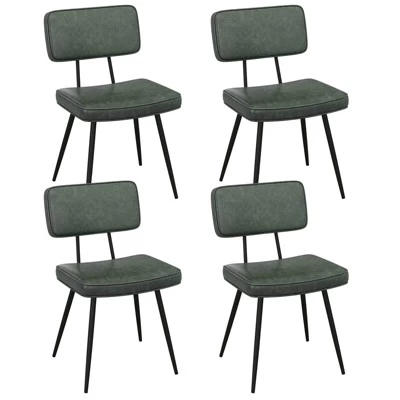 Tangkula Dining Chairs Set Of 4 W/ PU Leather Cover Filled Sponge Waterfall Seats 12 Tangkula Dining Chairs Set Of 4 W/ PU Leather Cover Filled Sponge Waterfall Seats - Image 10