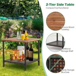 Tangkula 5 PCS Patio Rattan Sofa Set Outdoor Wicker Conversation Set W/ Coffee Table & Cushion -Tangkula GUEST 55fd8ada d026 45e7 bd72 c76a2fe09bb2