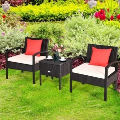 Tangkula 3PCS Rattan Patio Conversation Set Outdoor Furniture Set W/ Storage Table 11 Tangkula 3PCS Rattan Patio Conversation Set Outdoor Furniture Set W/ Storage Table -Tangkula GUEST 574d21b1 ea60 487e 95bd bc25104fab27