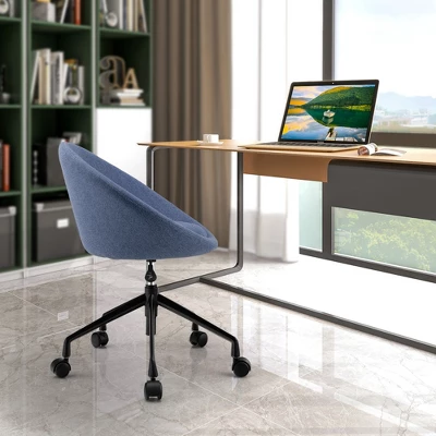 Tangkula Set Of 2 Swivel Home Office Chair Adjustable Accent Chair W/ Flexible Casters 6 Tangkula Set Of 2 Swivel Home Office Chair Adjustable Accent Chair W/ Flexible Casters - Image 4