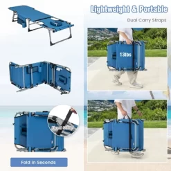 Tangkula Folding Chaise Lounge Chair Sunbathing Recliner W/ Face Hole & Removable Pillow 16 Tangkula Folding Chaise Lounge Chair Sunbathing Recliner W/ Face Hole & Removable Pillow -Tangkula GUEST 57af492b a6c1 4cd7 89eb c00f78c72142