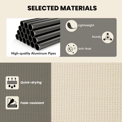 Tangkula 2PCS 2-in-1 Outdoor Rocking Chair Convertible Lounge Chair With 4-Position Adjustable Backrest Curved Armrests 8 Tangkula 2PCS 2-in-1 Outdoor Rocking Chair Convertible Lounge Chair With 4-Position Adjustable Backrest Curved Armrests - Image 6