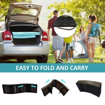 Tangkula Patio Adjustable Rattan Chaise Lounge Chair Folding Reclining Wicker Chair 9 Tangkula Patio Adjustable Rattan Chaise Lounge Chair Folding Reclining Wicker Chair - Image 7