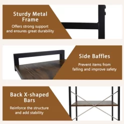 Tangkula Kitchen Bakers Rack W/ Power Outlet 4 Tiers Coffee Bar Table W/ 2 AC Outlets 17 Tangkula Kitchen Bakers Rack W/ Power Outlet 4 Tiers Coffee Bar Table W/ 2 AC Outlets -Tangkula GUEST 59643e53 3c25 4932 a659 1a83173b1782