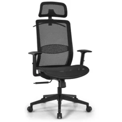 Tangkula High Back Mesh Office Chair Ergonomic Executive Chair Swivel Computer Task Chair W/ Headrest Black/ Gray -Tangkula GUEST 5a7c2c0b 27df 462e 9e8d 66820db196ad