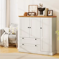 Tangkula Sideboard Buffet Cabinet Kitchen Pantry Hutch Storage Cabinet Farmhouse Credenza -Tangkula GUEST 5b89c3b0 84ba 430a b44f 25ed21f653bb