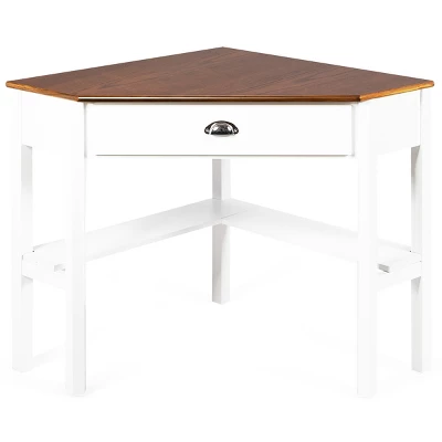 Tangkula Corner Computer Desk Table Wood Workstation 8 Tangkula Corner Computer Desk Table Wood Workstation - Image 6