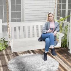 Tangkula 54" HDPE Porch Swing Outdoor Patio Hanging Chair W/ Cup Holder Adjustable Chain 15 Tangkula 54" HDPE Porch Swing Outdoor Patio Hanging Chair W/ Cup Holder Adjustable Chain -Tangkula GUEST 5f060cf4 b051 49cb 99d1 49ddd264e2b4