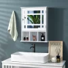 Tangkula Mirrored Medicine Cabinet Bathroom Wall Mounted Storage W/Adjustable Shelf 2 Tangkula Mirrored Medicine Cabinet Bathroom Wall Mounted Storage W/Adjustable Shelf -Tangkula GUEST 6200e1c2 a00e 45d2 b654 ebbc81f1b97e
