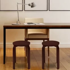 Tangkula Set Of 4 Stacking Bentwood Stool Round Dining Chair Backless Bar Stool -Tangkula GUEST 63415b59 30e6 471b 8eac a8ec20fbaee6