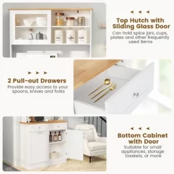Tangkula Double Tilt Out Trash Cabinet W/ Hutch Kitchen Pantry Storage Cabinet White 16 Tangkula Double Tilt Out Trash Cabinet W/ Hutch Kitchen Pantry Storage Cabinet White -Tangkula GUEST 6402f156 747e 455b 8715 22c244582ad9