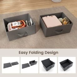Tangkula 2PCS 2 Drawer Dresser Fabric Storage Organizer Nightstand Bedside Sofa Table 16 Tangkula 2PCS 2 Drawer Dresser Fabric Storage Organizer Nightstand Bedside Sofa Table -Tangkula GUEST 6407fa40 8933 4219 93d9 8900c9405b77