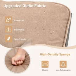 Tangkula Set Of 3 Swivel Bar Height Bistro Set Cushioned Table Stools Furniture Patio Outdoor -Tangkula GUEST 64fadbdd d399 4aef 9477 5b6213478217