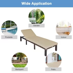 Tangkula Patio Rattan Chaise Lounge Chair Recliner Outdoor W/ 6 Positions Cushion 16 Tangkula Patio Rattan Chaise Lounge Chair Recliner Outdoor W/ 6 Positions Cushion -Tangkula GUEST 65f1aa40 d6c7 4dba 938d 4c95f5538b07