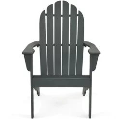 Tangkula 2PCS Wooden Classic Adirondack Chair Lounge Chair Outdoor Patio Grey -Tangkula GUEST 661b4a59 f91a 466a a70f 03e496a0bd9d