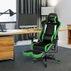 Tangkula High Back Gaming Chair Adjustable Office Computer Task Chair W/Footrest Green -Tangkula GUEST 6657fccf 51e1 4df5 8fd7 d904640acfea