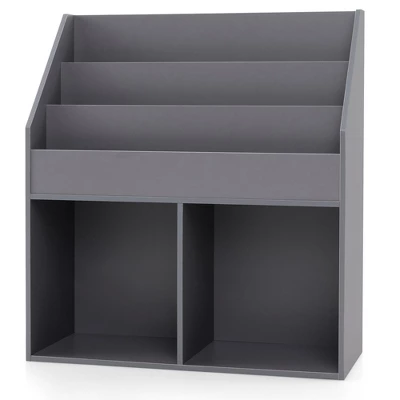 Tangkula Kids Wooden Bookshelf Bookcase Children Toy Storage Cabinet Organizer 11 Tangkula Kids Wooden Bookshelf Bookcase Children Toy Storage Cabinet Organizer - Image 9