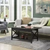 Tangkula Coffee Table Industrial 2-Tier W/ Storage Shelf &Storage Shelf For Living Room