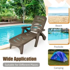 Tangkula 2 PCS Patio Chaise Lounge Chair 5-Position Folding Recliner For Beach Poolside Backyard 18 Tangkula 2 PCS Patio Chaise Lounge Chair 5-Position Folding Recliner For Beach Poolside Backyard -Tangkula GUEST 67414aea a5b5 4886 a325 c58f55f7581b