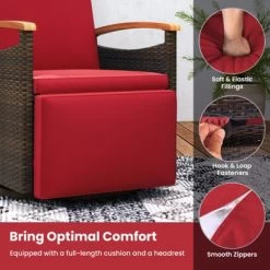 Tangkula Set Of 2 Outdoor 360° Swivel Rattan Recliner Chair Patio Wicker Chaise Lounge Chair 16 Tangkula Set Of 2 Outdoor 360° Swivel Rattan Recliner Chair Patio Wicker Chaise Lounge Chair -Tangkula GUEST 682043d4 a470 4352 a6d4 5a11593b5bcb