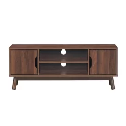 Tangkula TV Stand Storage Media Console For TV’s Up To 50’’ Wooden Entertainment Center W/Shelves Brown/Black/White 10 Tangkula TV Stand Storage Media Console For TV’s Up To 50’’ Wooden Entertainment Center W/Shelves Brown/Black/White -Tangkula GUEST 6b66978a 3466 41e4 bae3 495203f754bf