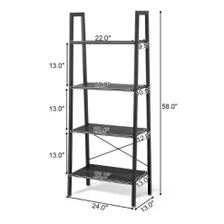 Tangkula 4-Tier Ladder Bookshelf Display Ladder Rack Free-Standing Plant -Tangkula GUEST 6b8da8b1 528c 4efd b36d a585839fa5ca
