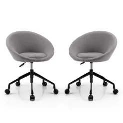 Tangkula Set Of 2 Swivel Home Office Chair Adjustable Accent Chair W/ Flexible Casters 25 Tangkula Set Of 2 Swivel Home Office Chair Adjustable Accent Chair W/ Flexible Casters -Tangkula GUEST 6c0bad29 0dc3 459c 9e02 9965224a9222